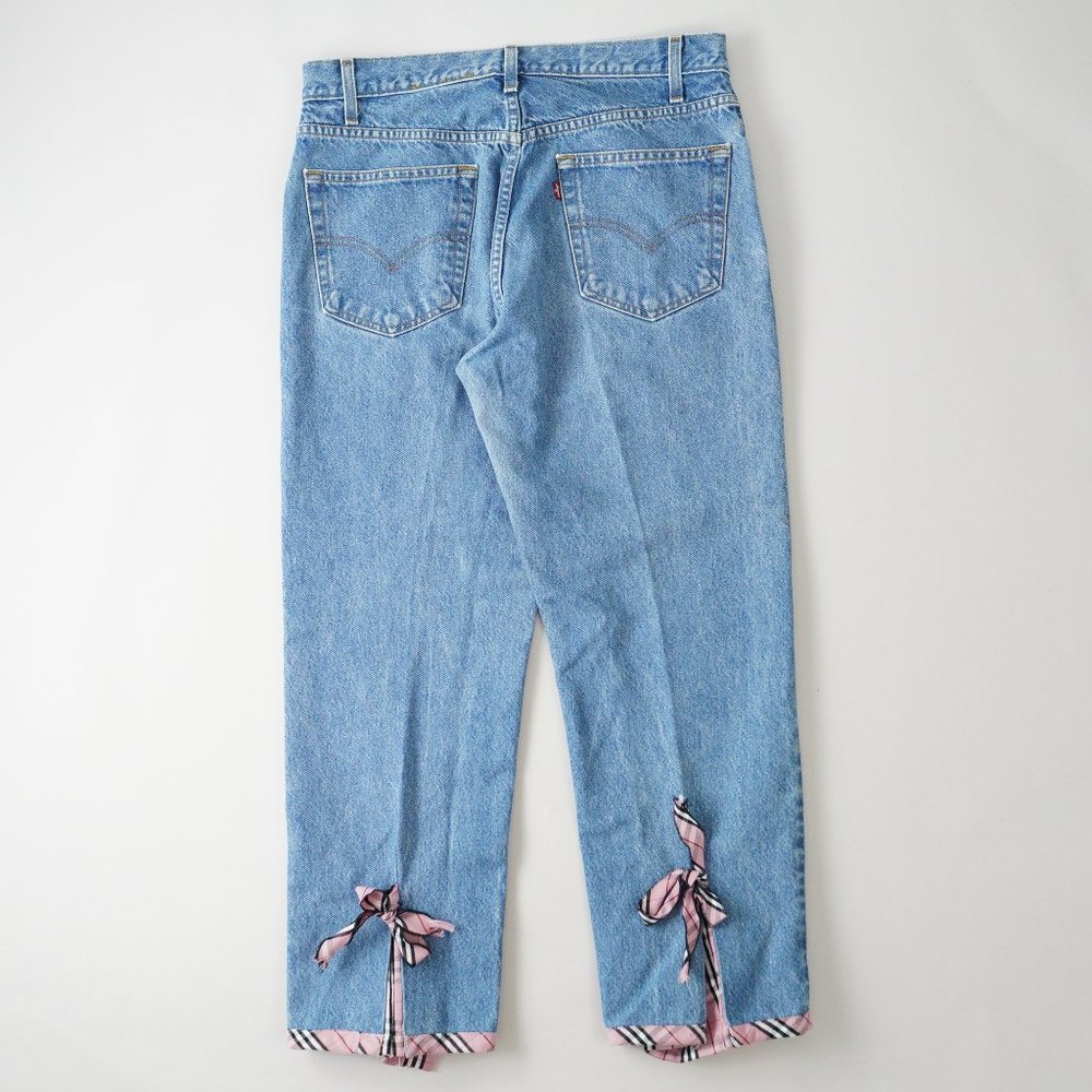 Vintage 90s Levis 505 Straight Leg Denim Jeans 100% Cotton Mens Size 34x28